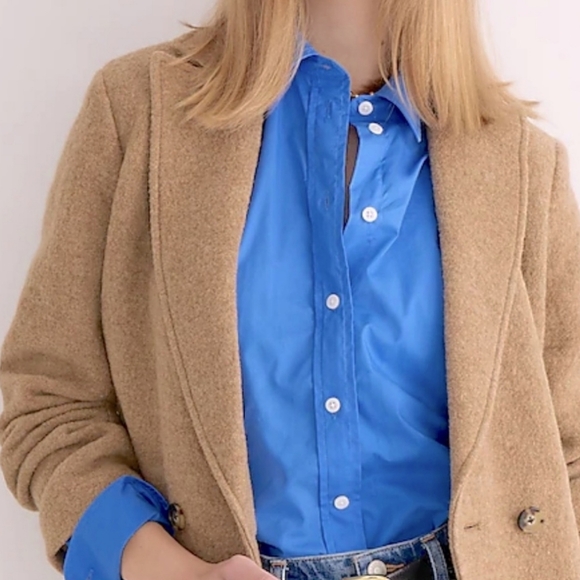 J. CREW DAPHNE TOPCOAT IN ITALIAN BOILED WOOL - Picture 4 of 10